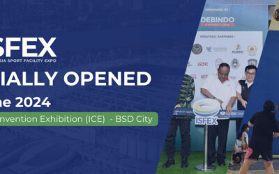 Indonesia Sport Facility Expo (ISFEX) 2024 Resmi Dibuka. Hadirkan Berbagai Solusi Kebutuhan Fasilitas dan Perlengkapan Olahraga untuk Mendorong Industri Olahraga Nasional Tumbuh Semakin Cepat.